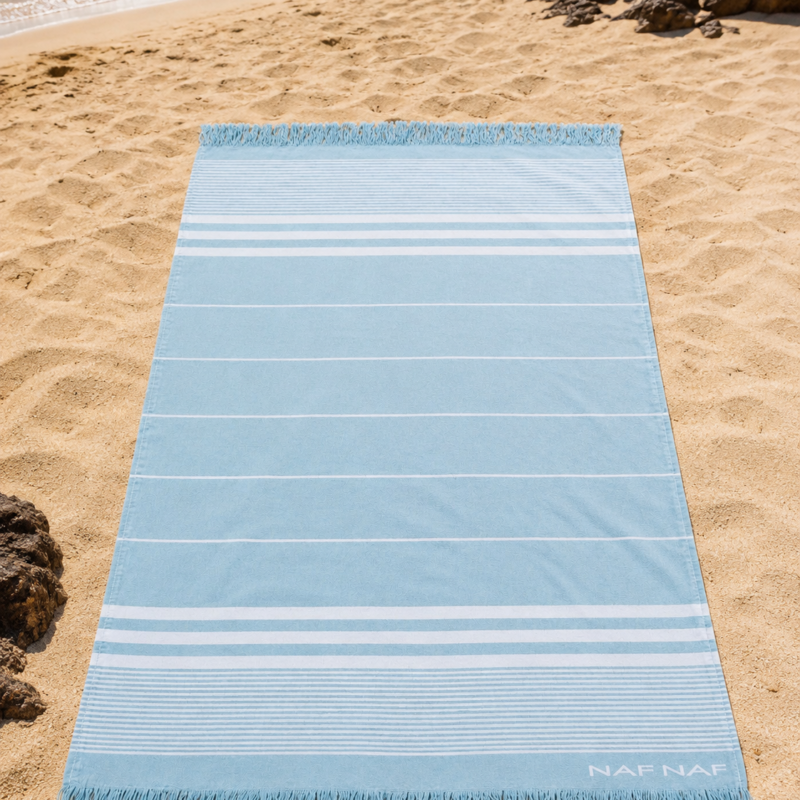 Pareo Soft NAF NAF Ref.ª Azul Franjas